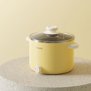 1.5 litres <span class=keywords><strong>portable</strong></span> antiadhésif facile à nettoyer hot pot table électrique étudiant dortoir multi cuisinière mini marmite avec double alimentation - Product Image 3