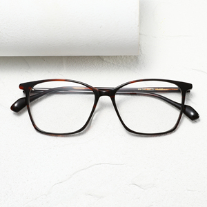 Rectangle Full Rim <b>Eyeglasses</b> <b>Frames</b> Solid Color Anti-Uv For Men Adults Daily Wear - Product Image 6