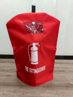 Housse d'extincteur sur mesure en polyester PVC, protection fiable pour les extincteurs