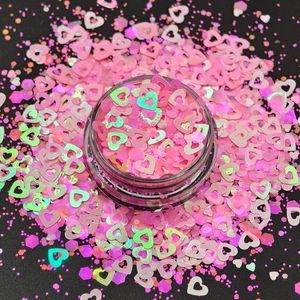 Paillettes holographiques coeur d'amour paillettes remplissage <span class=keywords><strong>de</strong></span> résine époxy Laser coeur flocons <span class=keywords><strong>de</strong></span> résine remplissage pour cadeau <span class=keywords><strong>de</strong></span> saint valentin - Product Image 5