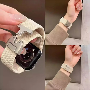 Correa de Reloj de Malla Trenzada para Iwatch <span class=keywords><strong>Serie</strong></span> 11-1 Ultra, Correa de Reloj de Malla Trenzada para Apple 38/40/41/<span class=keywords><strong>42</strong></span>/44/45/49mm - Product Image 5