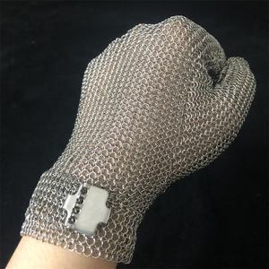 ביצועים גבוהים רשת נירוסטה כפפות רשת נירוסטה עבור עובד הקצב להגן על הידיים מפני כפפת סכין - Product Image 4