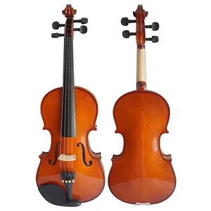 艾尔西·西诺穆西·佐贺漆全实心云杉枫木小提琴型号GVT150染色黑色硬木配件金属尾片热卖