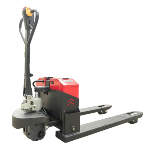Transpaleta Eléctrica de 3 Toneladas con Mástil de Una Etapa, Batería de Plomo-Ácido, Neumáticos Sólidos, para Uso en Interiores, Plantas de Manufactura - Product Image 1