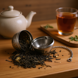 Infuseur à thé Metaltex avec chaîne, lot de 6 boules en acier inoxydable pour thé en vrac, pour thé chaud infusé - Product Image 3