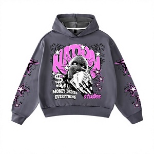 Sweat-shirts unisexes de haute qualité 100% coton pour hommes et femmes, coupe ample, automne, avec logo personnalisé, tissu polaire, impression graphique écologique - Product Image 1