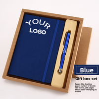 Carnet de notes personnalisable imprimé carnet de notes A5 à couverture rigide carnet de notes imprimé en cuir Pu et coffret cadeau stylo