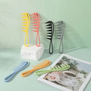 Peines Desenredantes de Colores Pastel al por Mayor, Duraderos y Fáciles de Romper, Peines de Dientes Anchos para el Hogar - Product Image 1