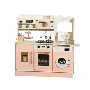 Set Multifunzione di Giocattoli da <span class=keywords><strong>Cucina</strong></span> in <span class=keywords><strong>Legno</strong></span>, Giocattoli di Simulazione di Cottura con Funzione Puzzle, Set per <span class=keywords><strong>Bambini</strong></span> in Scatola - Product Image 1