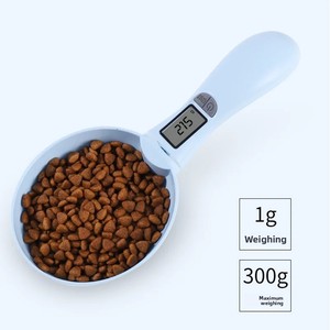 Cuillère à nourriture pour chien à motif solide Cuillère à peser électronique pour animaux de compagnie écologique Alimenté par batterie Bol en plastique Caractéristique automatique - Product Image 3