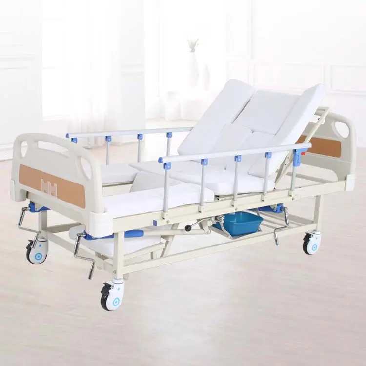 Icuホームケア看護3クランク機能手動医療病院ベッド価格患者用