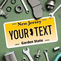 Logo personnalisé à bas prix plaque d'immatriculation de voiture moto vierge New Jersey