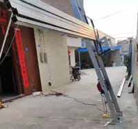 Lève-module photovoltaïque électrique HuaFeng, capacité de charge 200 kg, câble en aluminium, télécommande, longueur d'échelle réglable 1m/2m