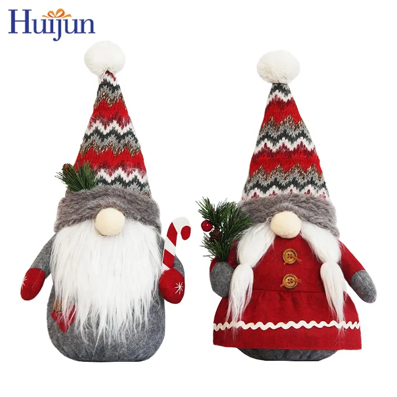 Toptan noel Faceless bebek peluş noel Gnomes cüce Xmas İsveç cüce peluş süsler noel heykelcik