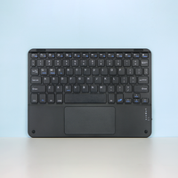 Nuevo Teclado Inalámbrico Delgado con Panel Táctil y USB-C para Tablet, PC y Laptop - Diseño Metálico