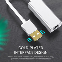 Mini adaptador portátil USB 2,0 a Ethernet LAN Cable de tarjeta de red de 100 Mbps para conexión a Internet, PC portátil y computadora de escritorio