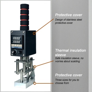 Machine à estamper le cuir personnalisée avec contrôle numérique de la température pour gravure de logo, marquage et estampage à chaud - Product Image 4