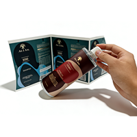 Étiquettes adhésives personnalisées enveloppantes avec estampage doré, emballage en PE argenté brillant pour bouteilles de shampoing et d'après-shampoing