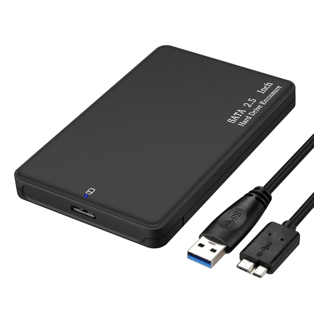 HDD SSD Case USB3.0 to SATA Hard Disk Box 2.5 Inch 5Gbps SD Disk Case HDD External Hard Drive Enclosure for Notebook Desktop PC