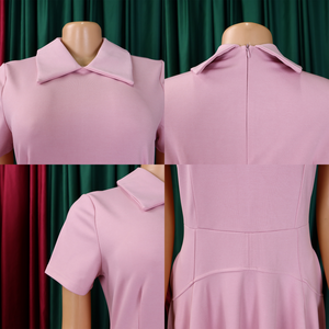 <span class=keywords><strong>Vestidos</strong></span> de Fiesta de Verano D514 para <span class=keywords><strong>Mujer</strong></span>, Cuello Polo, Manga Corta, Cintura Alta, Corte en A, Elegantes <span class=keywords><strong>Vestidos</strong></span> Africanos, Vestido de Trabajo para <span class=keywords><strong>Mujer</strong></span> - Product Image 4