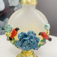 Bouteille de parfum en métal brevetée pivoine Double pie 10ml, huile essentielle rechargeable fantaisie Attar bouteilles rechargeables cadeau décor 10215S