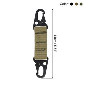 Llavero de cinturón tejido personalizado al por mayor, llavero de nailon multifuncional para mochila con hebilla triangular, llavero de camping, llavero de senderismo en promoción - Product Image 2