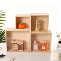 Individuell Bedruckte Geschenkbox aus Kiefernholz mit Transparentem Acryl-Schiebedeckel, Unbehandelte Aufbewahrungsbox für Hochzeitsgeschenke