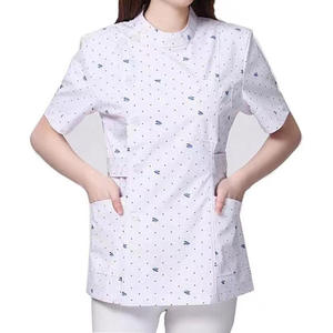 2023 uniformes médicos impresos personalizados uniformes de hospital de alta calidad conjuntos de uniformes tejidos - Product Image 5