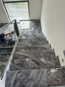 Итальянский мрамор W Grey, натуральный серый (текстурированный) камень, высококачественный декоративный камень для внутренних стен/пола/столов/декоративных стен - Product Image 6