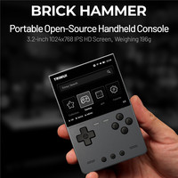 Console de jeu portable Trimui Brick HAMMER rétro, écran de 3,2 pouces, jeu open source portable, lecteur 64 Go pour PSP PS1