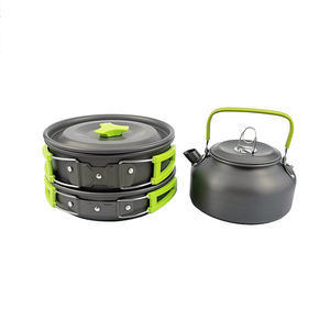 2-3 People Outdoor Pot and Teapot <b>Set</b> Outdoor Cookware Portable Outdoor Cookware Camping - Product Image 2