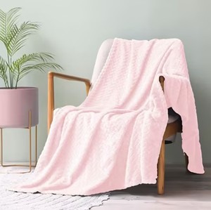 Bindi Em Estoque Cozy Soft Warm Minimalista Cobertor De Flanela De Orelha De Trigo 100% Poliéster Quatro Estações-Escritório Sofá/Dormir/Cama Uso - Product Image 3