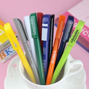 ปากกาลูกลื่นพลาสติกสำหรับโปรโมชั่น ออกแบบโลโก้ได้ตามต้องการ หลายสี ลายกีฬา หมึกสีดำ สไตล์โมเดิร์น ขนาด 14 ซม. พิมพ์ลาย UV - Product Image 6