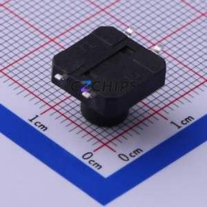 TS-1103S-B-K Tactile Switch SMD-4P,12x12mm Switch Single Pole Single Throw Round Button 1.6N Vertical Mount - Product Image 2