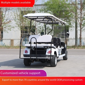 Voiture de patrouille électrique à quatre places à coque en fer, gestion immobilière à quatre roues, sécurité du campus, sites pittoresques - Product Image 2