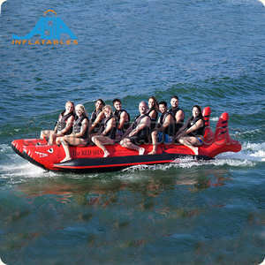 Bateau gonflable en forme de requin, bateau banane, tube de <span class=keywords><strong>ski</strong></span> nautique remorquable, vélo aquatique flottant, bateau à pédales à <span class=keywords><strong>jet</strong></span> - Product Image 2