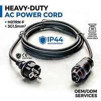 Système PV pour balcon Cordon d'alimentation micro-onduleur CEE IEC Prise Schuko Connecteur LY01 Câble en caoutchouc H07RN-F Certifié TUV/VDE DEYE