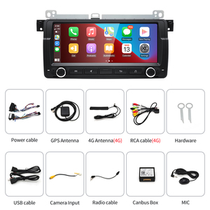 เครื่องเล่นมัลติมีเดียในรถยนต์ HFMid ขนาด 8.8 นิ้ว รองรับ Android AUTO และ Carplay พร้อมวิทยุ บลูทูธ ระบบนำทาง GPS สำหรับรถยนต์ BMW M3 ซีรีส์ 3 รุ่น E46 รองรับ RDS Music - Product Image 6
