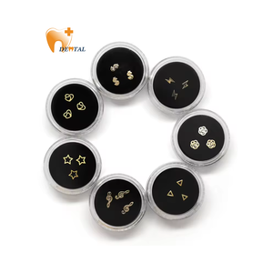 ชุดเครื่องประดับฟัน DIY รูปผีเสื้อรักดาววัสดุคอมโพสิตเกรด + คุณภาพคุณภาพหลายรูปแบบเพชรที่ครอบฟันอัญมณีแผ่นไม้วีเนียร์ - Product Image 1