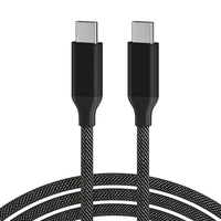 Câble USB Type C PD à charge super rapide magnétique PD100W, courant élevé 5A, avec gaine en nylon tressé pour appareil photo et ordinateur