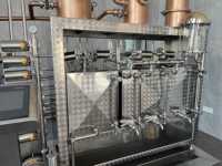 Distillateur alambique en cuivre pour whisky rhum Gin Vodka Brandy colonne de distillation de vin équipement de vin d'esprit avec composant de noyau de pompe
