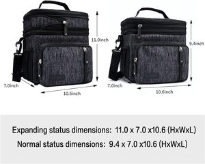 Échantillon gratuit Sac isotherme personnalisé de 30 L pour les voyages, les courses, le transport de nourriture, le grill, grand sac isotherme pour les pique-niques - Product Image 2