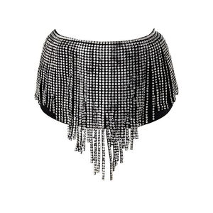 Cinturón de cadena con diamantes de imitación para mujer, cinturón decorativo de moda, accesorio para fiesta - Product Image 2