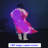 Tapis magique LED P2 unisexe à couleurs changeantes pour scène, accessoires de salle de bal pour adultes, tapis lumineux pour entrepôt