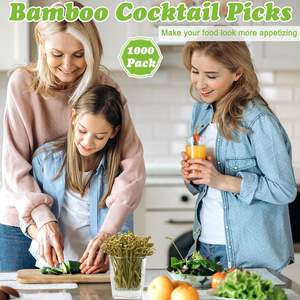 Palillos <span class=keywords><strong>de</strong></span> Bambú Personalizables <span class=keywords><strong>de</strong></span> Fábrica, Palillos Decorativos <span class=keywords><strong>de</strong></span> Madera con Dibujos Animados para Cócteles, Brochetas para Comida en Restaurantes, Eventos y Fiestas - Product Image 2