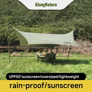 2023 Huayu Leisure Camping Tarp Outdoor Oxford Canopy Tent Rain Fly Waterproof Fly Sheet Sunshade Camping Tarp For Sale