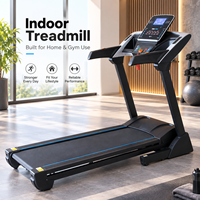 Tapis roulant électrique pliable K-FIT GS-146A-C3, inclinaison automatique, absorption des chocs, machine de course motorisée, écran LCD, fitness en intérieur
