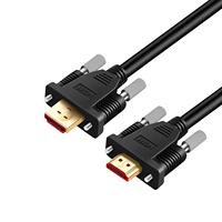 Pabrik OEM Konektor Berlapis Emas 4K 60Hz dengan Pengunci Sekrup untuk Kabel Berjaket PVC, Multi Perisai, Audio Video Monitor TV Proyektor