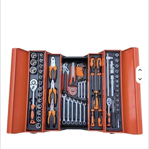 Three-Layer Foldable Chrome Vanadium Steel <b>Tool</b> <b>Box</b> Combination Set 85-Piece Hand Machine Repair Sleeve OEM 3-Year Warranty PL-8 - Product Image 1