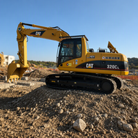 Excavatrice CAT 320C d'occasion reconditionnée en bon état, 20 tonnes, 6 unités, modèle 2024, à vendre